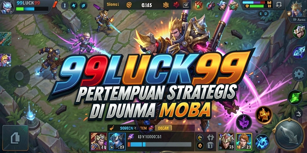 Tangkapan layar menunjukkan aksi pertempuran intens dalam 99LUCK99.