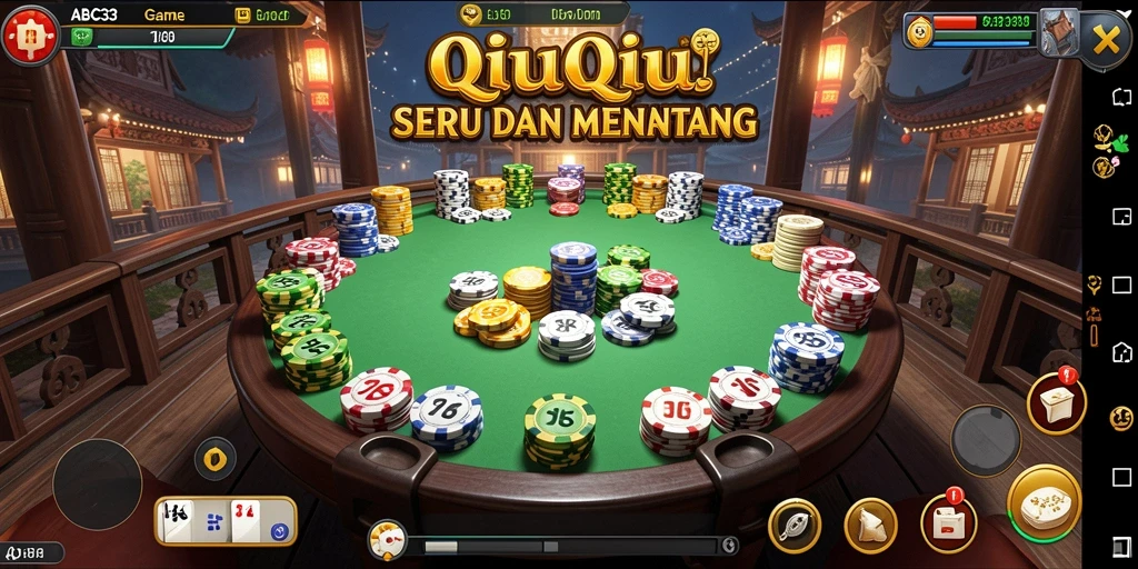Tampilan gameplay seru dari ABC33 QiuQiu.