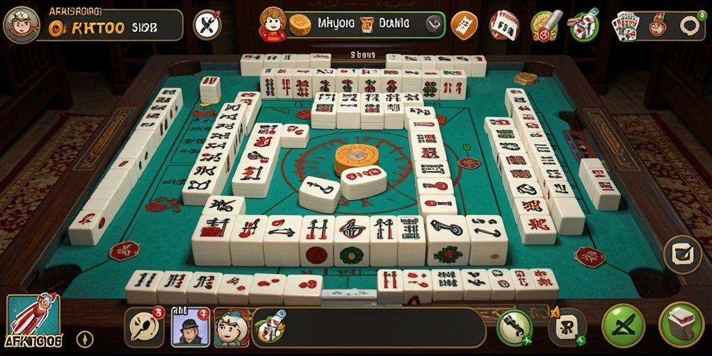 Tangkapan layar AFKTOTO menampilkan gameplay Mahjong yang menarik dan interaktif.
