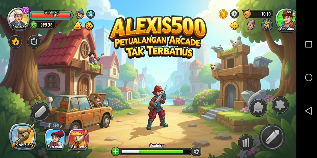 Tampilan gameplay seru dari ALEXIS500 dengan grafis menawan.