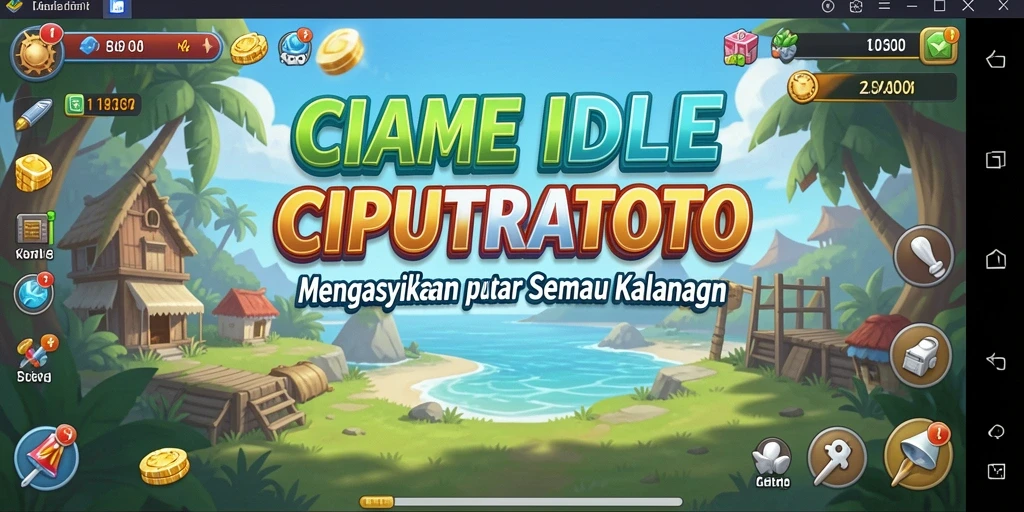 Tampilan gameplay utama CIPUTRATOTO yang menarik dan interaktif.