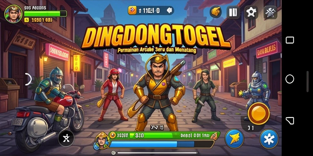 Tampilan gameplay seru dari DINGDONGTOGEL dengan tantangan menarik.