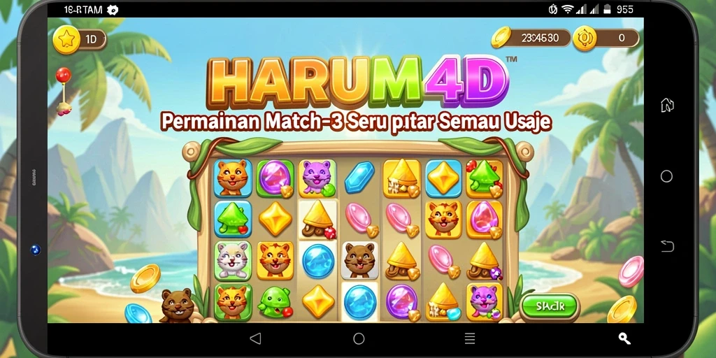 Gameplay menantang di HARUM4D dengan berbagai level.