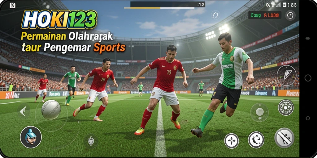 Screenshot gameplay HOKI123 yang menunjukkan aksi olahraga seru.