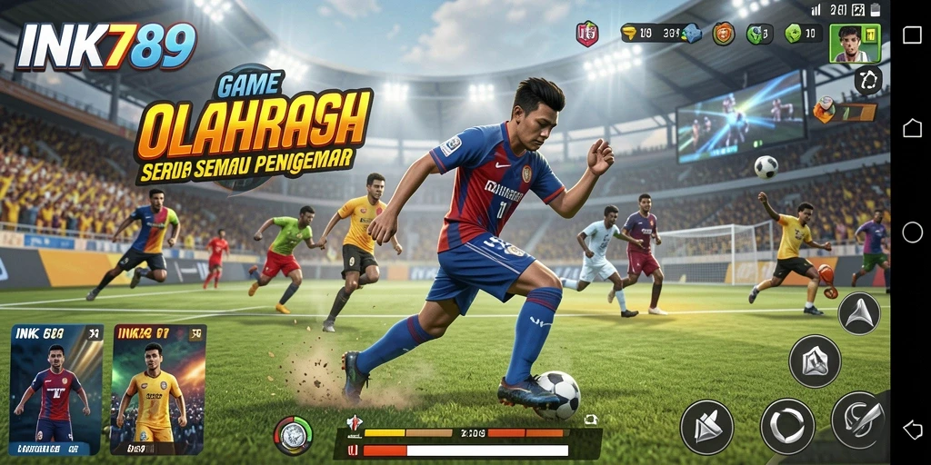 Tampilan gameplay menarik dari INK789 dalam olahraga yang mendebarkan.