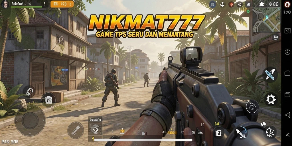 Screenshot gameplay NIKMAT777 menampilkan aksi pertempuran seru dalam dunia TPS.