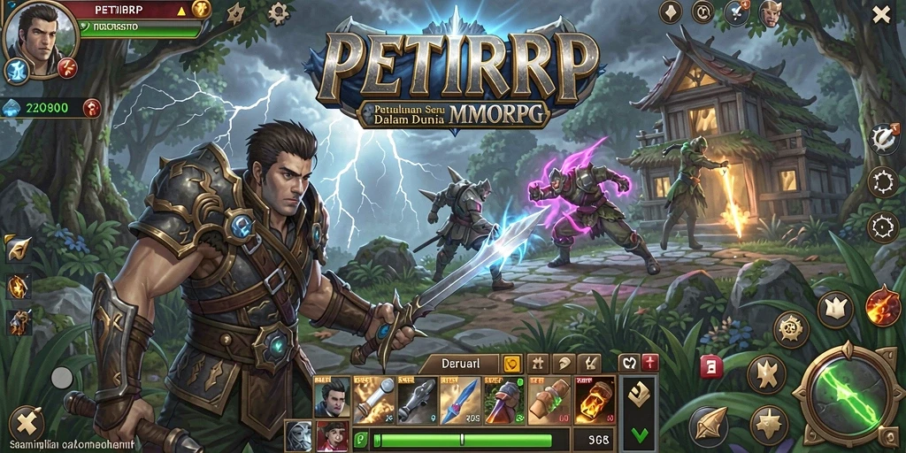 Tampilan gameplay seru dan dinamis dari PETIRRP.