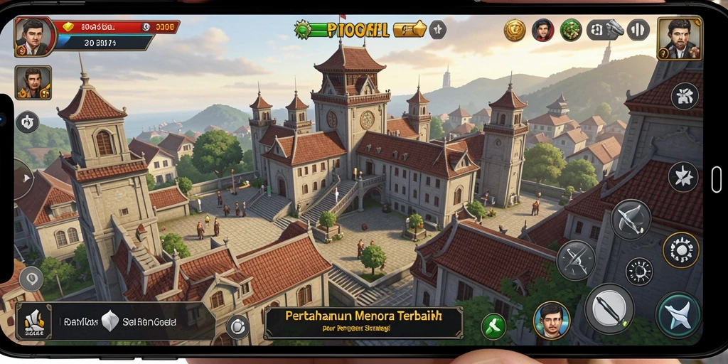 Gambaran gameplay Tower Defense yang intens dan menantang.