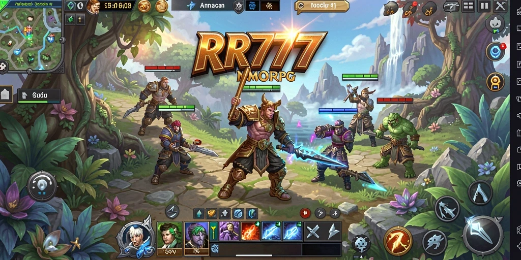 Screenshot gameplay RR777 menampilkan aksi seru dalam petualangan MMORPG.