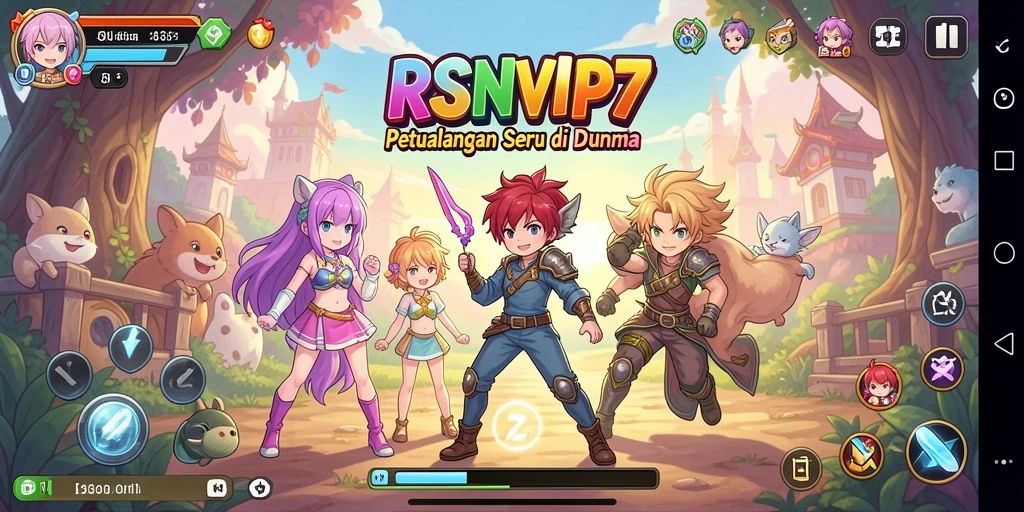 Tampilan gameplay RSNVIP7 dengan karakter anime yang mendebarkan.