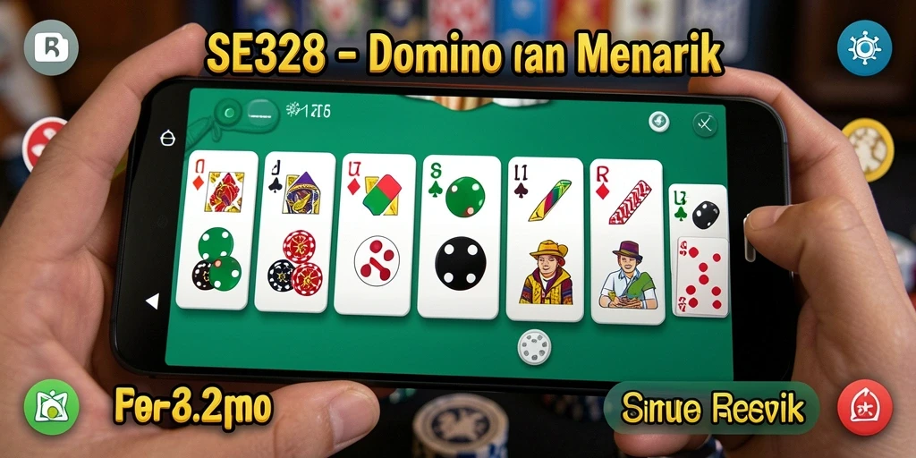 Tampilan gameplay Domino yang menarik dan interaktif dari SE328.