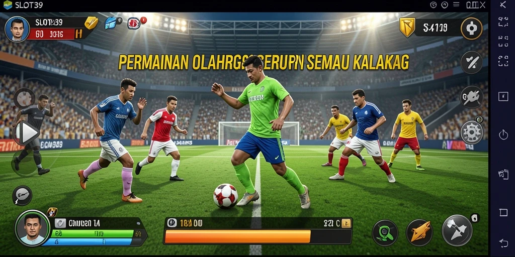 Screenshot gameplay SLOT39 yang menampilkan aksi olahraga seru.