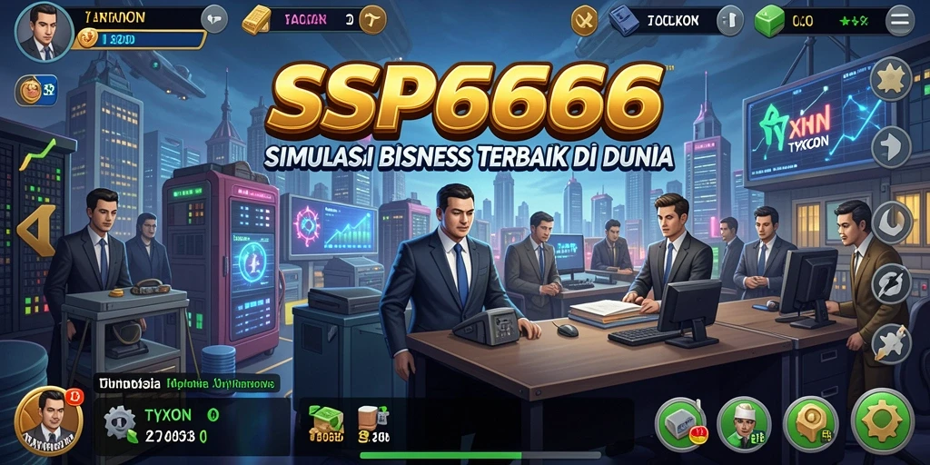 Tampilan gameplay menarik SP666 dengan elemen Tycoon yang dinamis.