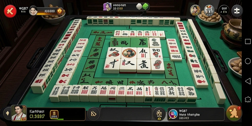 Screenshot gameplay WG87 menampilkan keseruan permainan Mahjong yang mengasyikkan.