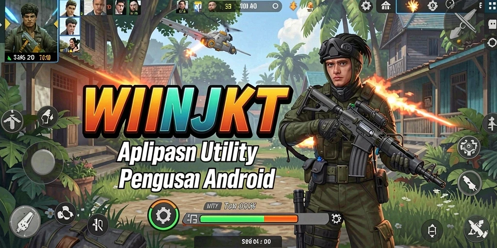 Screenshot utama WINJKT menampilkan antarmuka pengguna yang intuitif dan fungsi Utility.